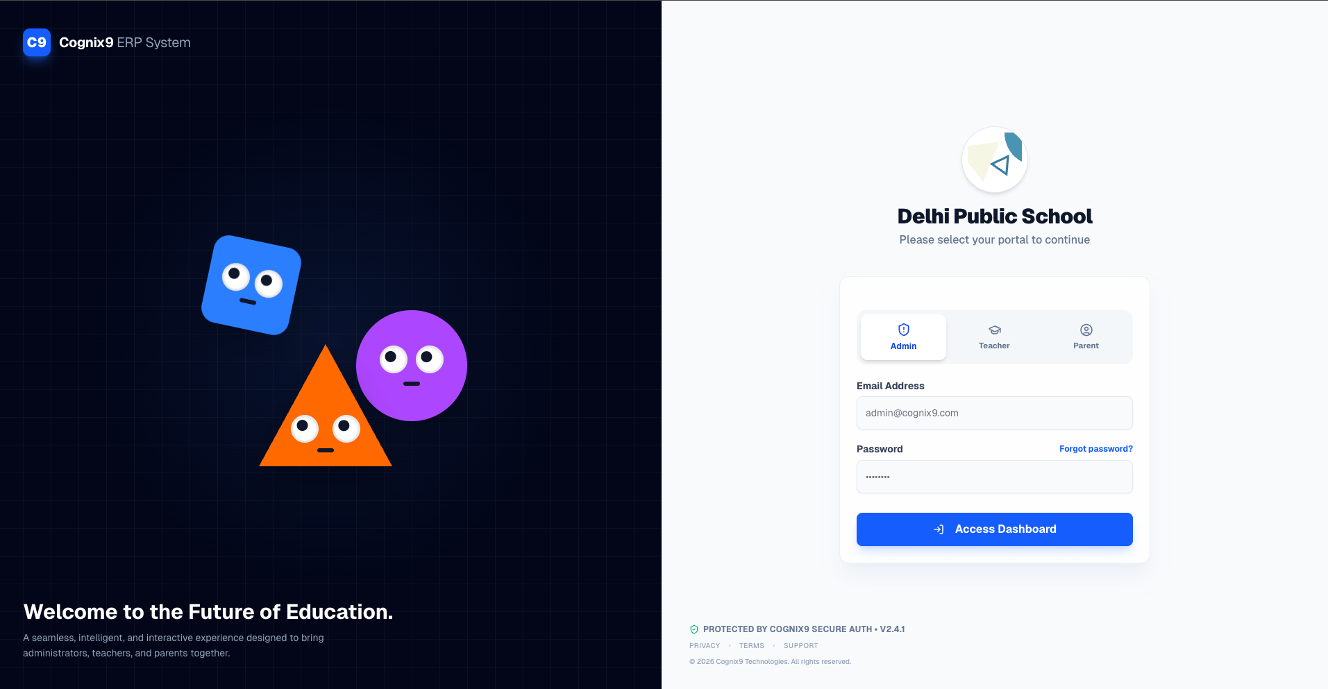 Cognix9 Desktop Dashboard