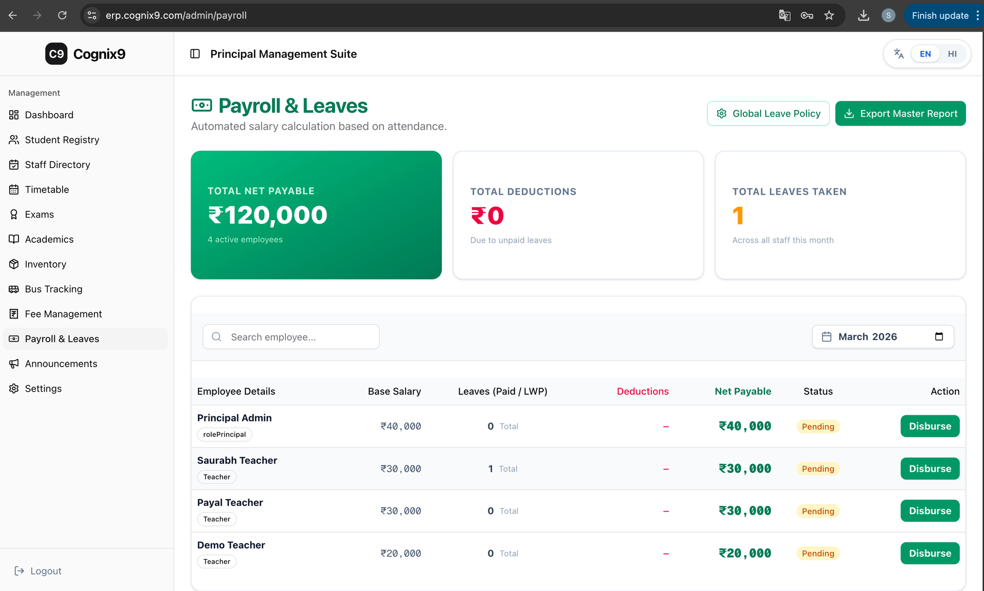 Complete Staff & Payroll Management